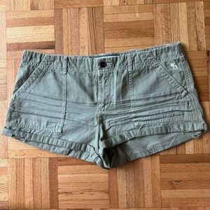 y2k abercrombie earth tone shorts